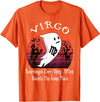 Ghost Zodiac Horoscope Virgo Halloween Costume Retro Ghost Zodiac Sign Virgo Funny Halloween Costume T-Shirt - Orange
