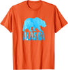 Wild Animal Alaska State Animal Polar Bear Ice Souvenir T-Shirt - Orange