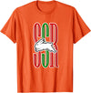 Cute Rabbits Lover Bunny Graphic T-Shirt in Orange
