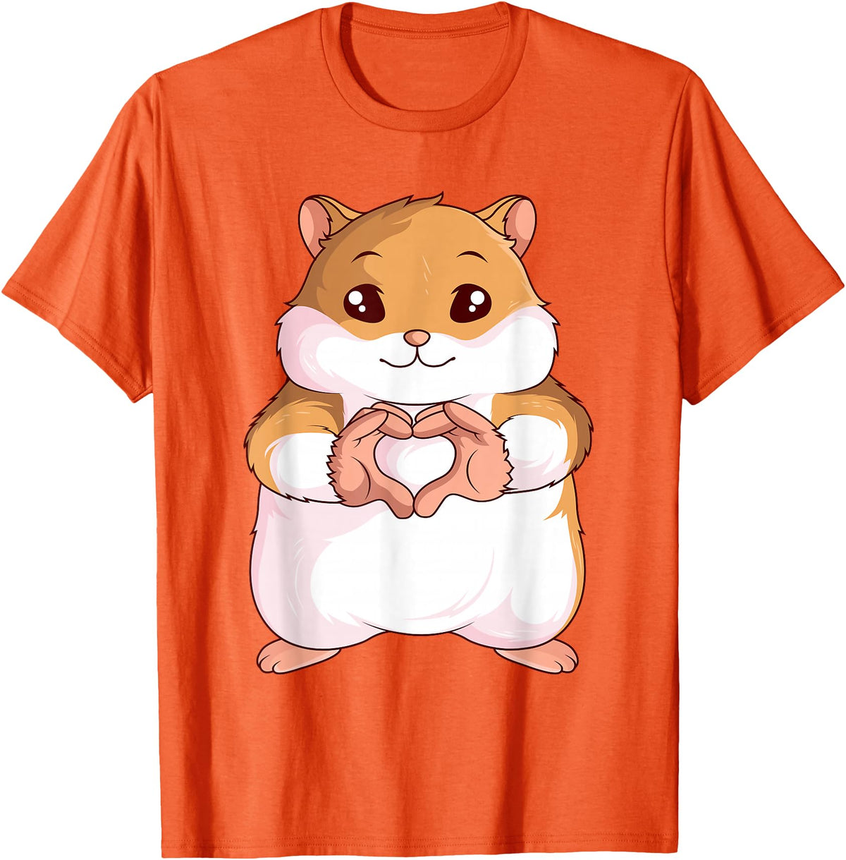 Hamster Lovers Girls Ladies T-Shirt - Orange