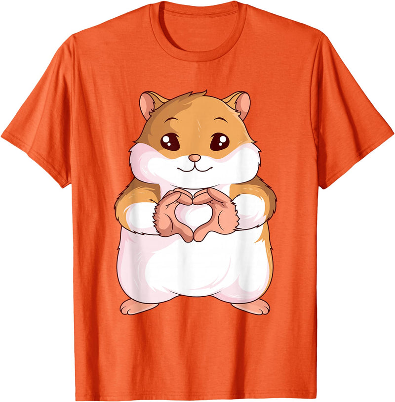 Hamster Lovers Girls Ladies T-Shirt - Orange