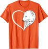 Polar bear Shirt & Tees Co Polar bear Shirts For Women Girls Kids Heart Cute Polar bear T-Shirt - Orange