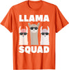 Funny Llama Gift Llama Lover Accessories & Stuff Funny Llama Design For Men Women Llama Alpaca Farm Animal T-Shirt - Orange