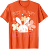 Best Bunny Mom Ever Rabbit Lover Mothers Day Mommy T-Shirt in Orange