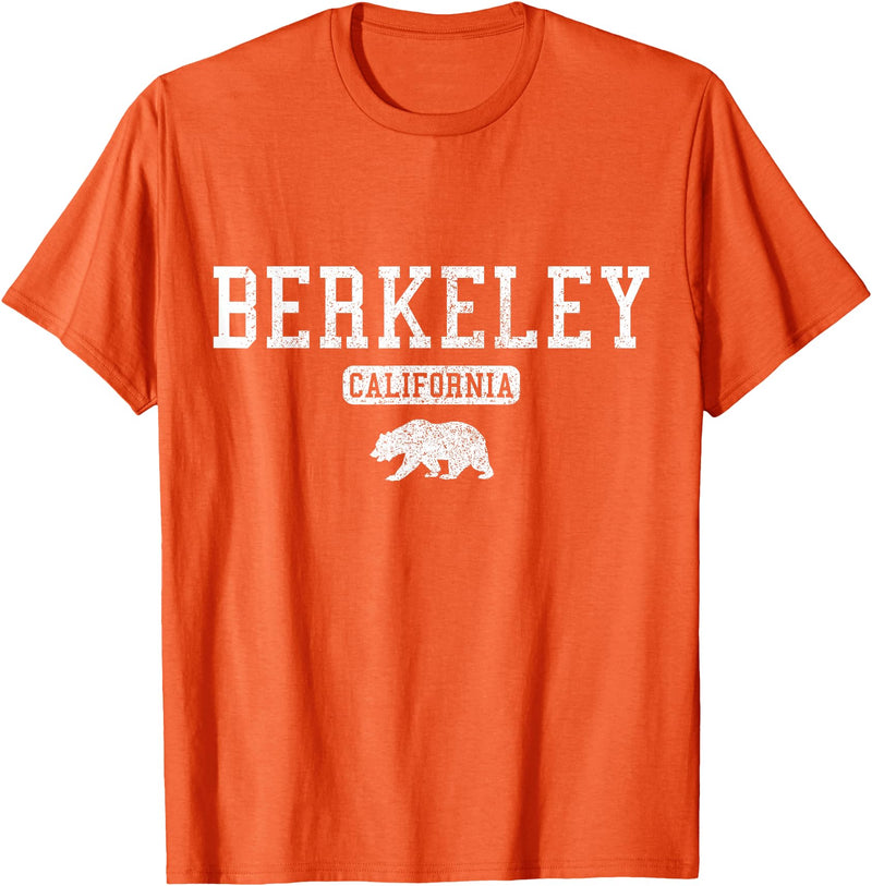 Berkeley California - Apparel & Gifts Berkeley California Bear Pride Vintage T-Shirt - Orange