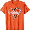 Black White Family Cow Farm Grandma Cow Print Cow Heart Pattern Farmer Cows Mother's Day T-Shirt - Orange