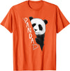 Giant Panda Fan Art SkizzenMonster PanDAD Funny Panda Bear Bad Dad Joke T-Shirt - Orange