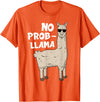 Funny Llama Gift Llama Lover Accessories & Stuff Funny Llama Design For Men Women Kids Llama Alpaca Animal T-Shirt - Orange
