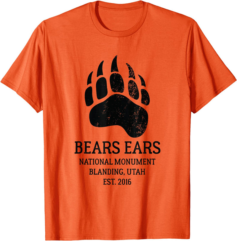 National Park Gifts Bears Ears National Monument Blanding Utah T-Shirt - Orange