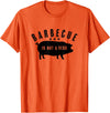 Cotton Canvas Barbecue Is Not A Verb Funny Southern Food Pork BBQ Pig T-Shirt - Orange