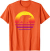 Bear Accessories & Clothing Gifts Women Men Kids Bear Retro Style Vintage T-Shirt - Orange