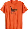 Birding Ornithologist Birds Wren Bird T-Shirt - Orange