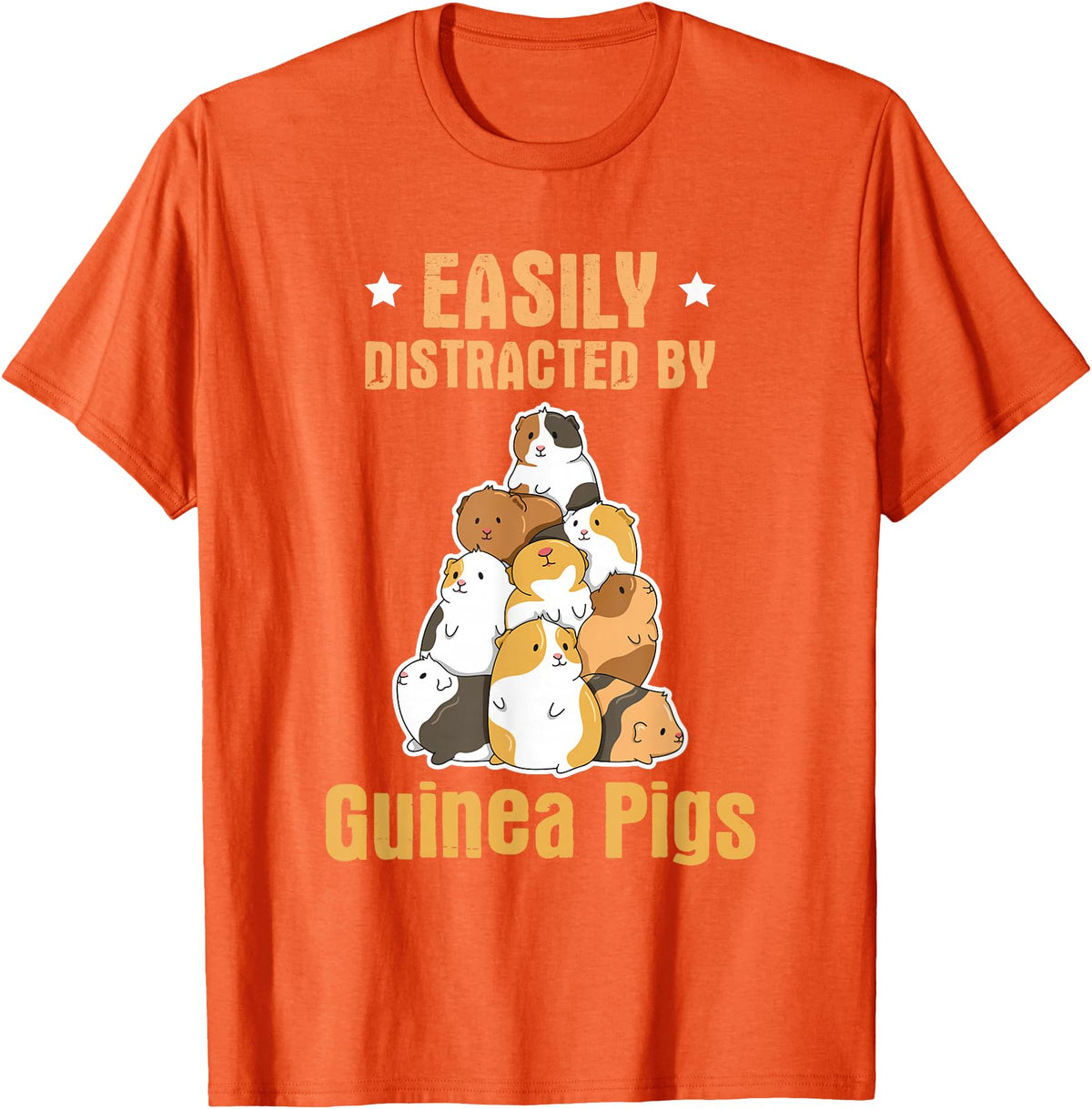 Fluff Lover Quote Guinea Pig Quote for a Guinea Lover T-Shirt - Orange