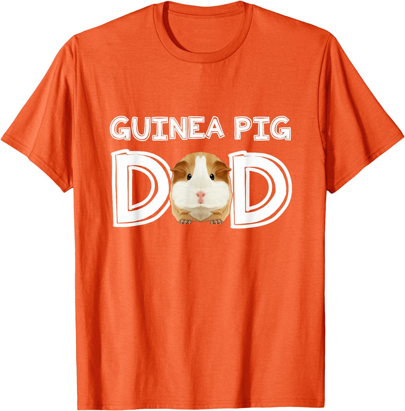 Cavy Breeder Fancier Accessories Clothes Guinea Pig Dad Father's Day Piggy Lover Owner Stuff Cavy T-Shirt - Orange