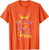 Christian Easter Silly Rabbit Easter Is for Jesus T-Shirt in Orange