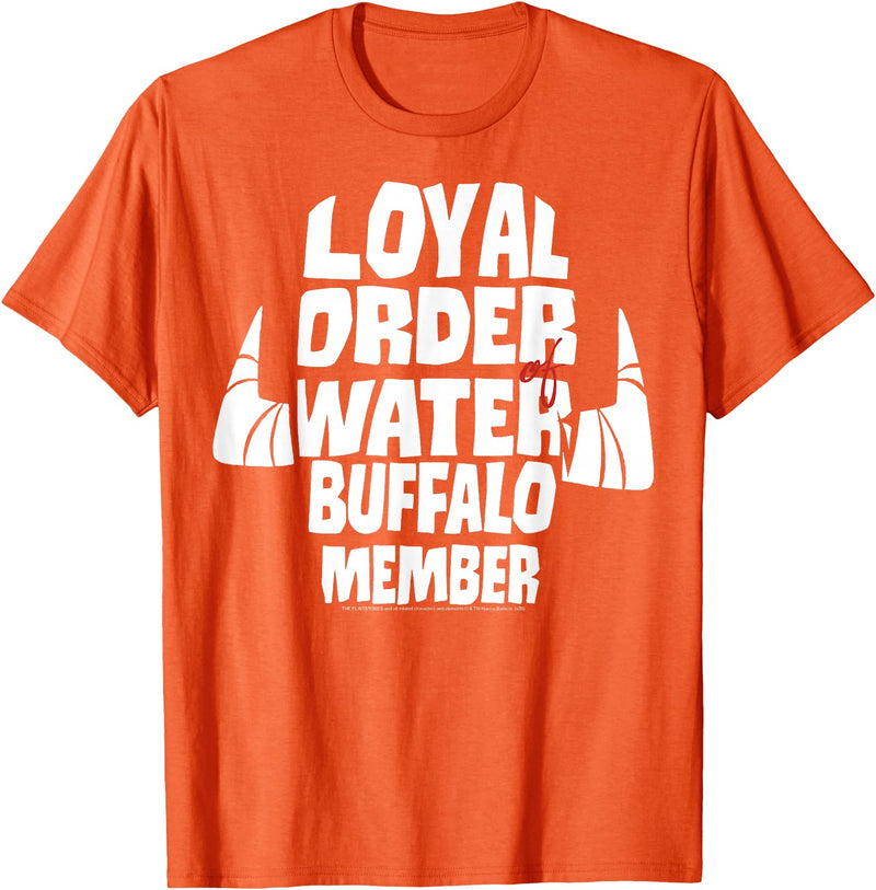 The Flintstones Loyal Order Of Water Buffalo Member T-Shirt - Orange