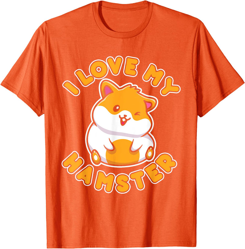 I Love My Hamster T-Shirt - Orange