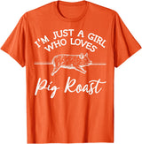 Cool Pig Roast Humor Quote Merch Pig Roast Apparel - Top Funny Roasts Lover Design T-Shirt - Orange