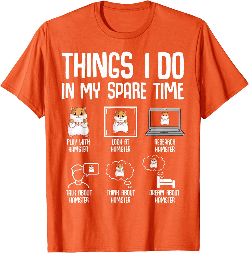 Hamster Women Kids Girls T-Shirt - Orange