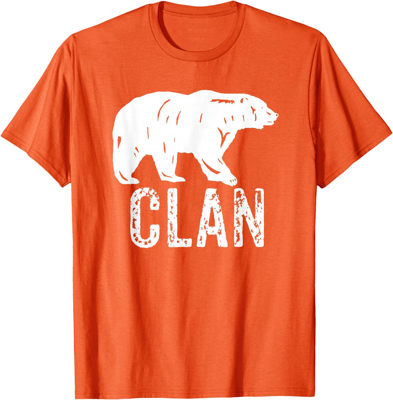 Bear Clan Founding Fathers Clothing Apparel Bear Clan Native American Pride Founding Fathers Tribe T-Shirt - Orange