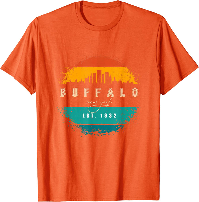 BASBO City of Buffalo New York T-Shirt - Orange