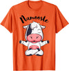 AdnDesigns Co. Funny Cow Yoga Shirts & Gifts Namoostee Cow Shirt Women Girls Cow Lover Gifts Namaste Yoga T-Shirt - Orange