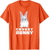 Chubby Bunny Cute Rabbit Love Fat T-Shirt in Orange