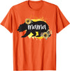 Classy Mom Quotes Co. Mama Bear Sunflower Cute Watercolor Best Mom Ever Theme T-Shirt - Orange
