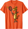 SmileteesSports Giraffe Playing T-Shirt T-Shirt - Orange