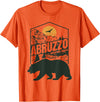 Outfit per Trekking ed Escursioni in Abruzzo Abruzzo Adventure Awaits Marsican Abruzzese Bear T-Shirt - Orange