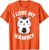 Cute Hamster Design for Men Women Kids Pet Hamster Lovers T-Shirt - Orange