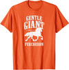 Percheron Horse Gifts Gentle-Giant: Percheron Draft Horse T-Shirt - Orange