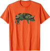 Pig Humor Co. Camo Pig Funny Camouflage Pattern Pig Army Military Colours T-Shirt - Orange