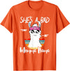 Shes a Bad Momma Llama - Mama Mom - DressedForDuty She's a Bad Momma Llama - Mama Funny - Vintage Mom Gift T-Shirt - Orange