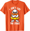 Halloween 2024 Is Coming Soon Shop Candy Corn Halloween Costume Team Candy Corn I Don't Like You Either T-Shirt - Orange