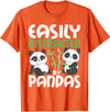 Panda Lover Shirts Easily Distracted By Pandas - Cute Kawaii Panda Bear T-Shirt - Orange