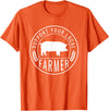 Support Farmers Farmers Market Support Your Local Pig Farmer Rancher T-Shirt - Orange