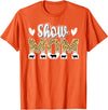 Cute Pig Show Mom For Mother's Day Leopard Print Pig Show Mom T-Shirt - Women's Black Small Classic Crew Neck Short Sleeve T-Shirt - Orange