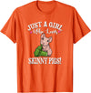 Owner Of Skinny Guinea Pig Gifts Shirts & Hoodies Kids Funny Girl Who Loves Hairless Guinea Pig Mom Lover T-Shirt - Orange