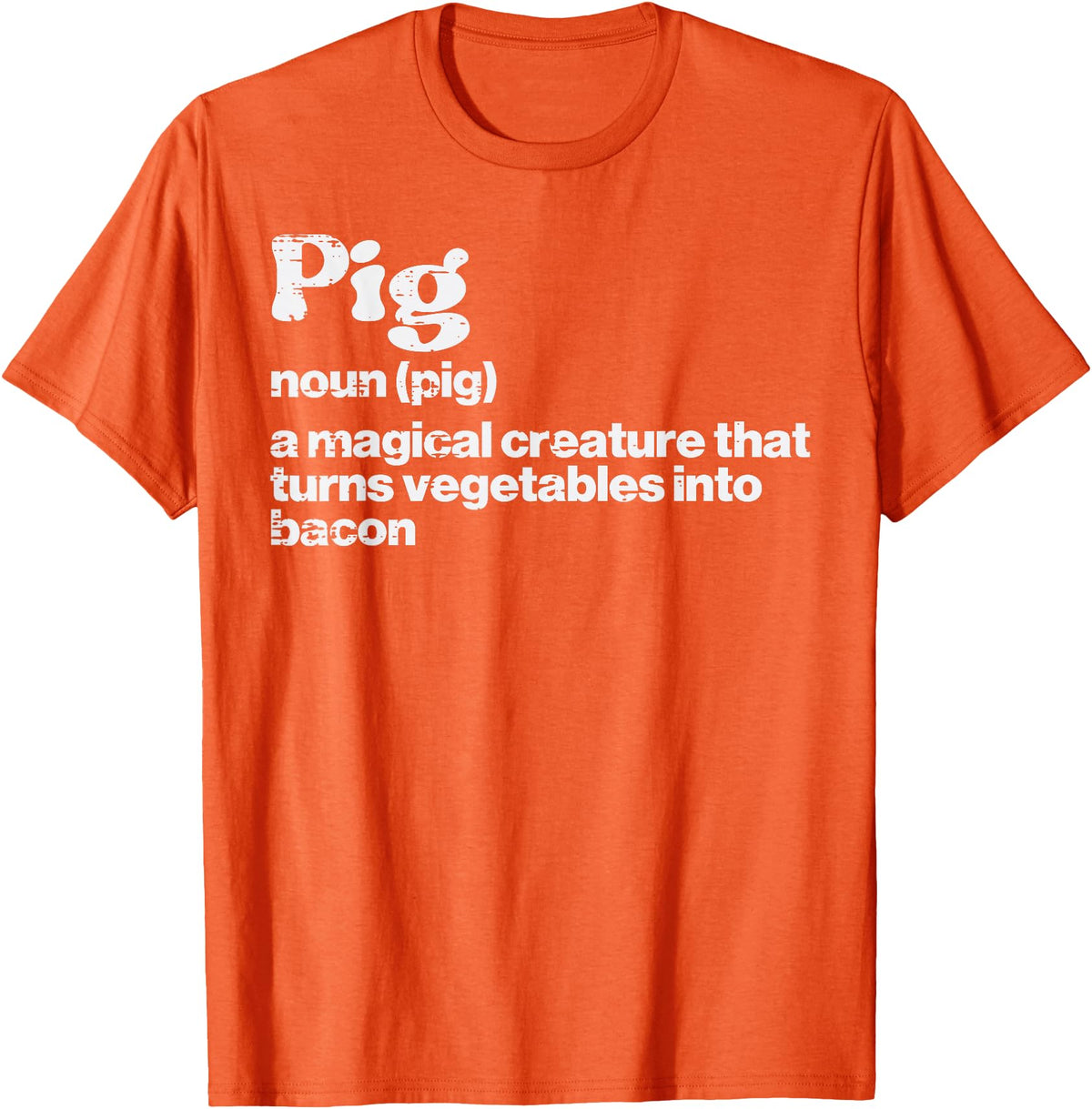 BBQ Barbecue Shirts Men Women Grilling Gifts Pig Definition Bacon Funny Bbq Barbecue Grill Men Women Kids T-Shirt - Orange