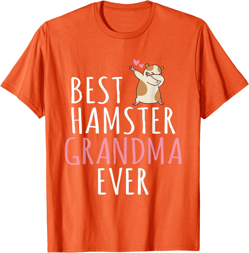 Best Hamster Grandma ever Cute Hamster Lover T-Shirt - Orange