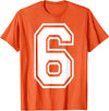 Funny 6 7 Six Seven Halloween Gen Alpha Slang Couple Costume Duo 67 Six Seven Meme Funny 6 7 T-Shirt - Orange