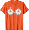 Garlic WeFunny Garlic Outfit Bra Funny Halloween Costume Women T-Shirt - Orange