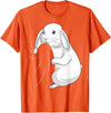 Rabbit Lovers Rabbit T-Shirt in Orange