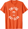 Tin Foil Hat Club with UFO Cow Abduction T-Shirt - Orange