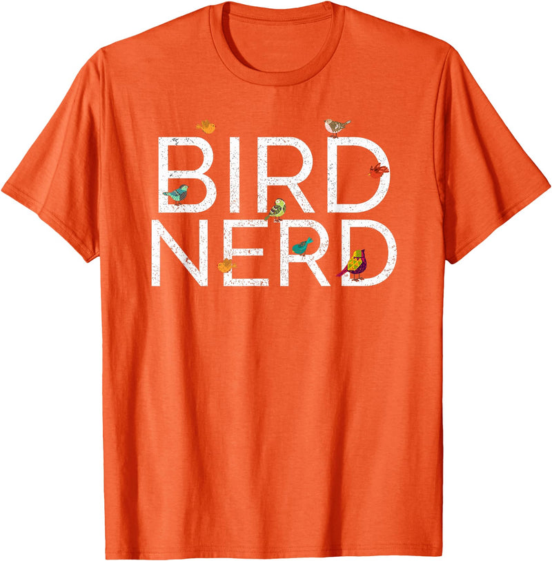 EpicWear Bird Nerd Bird Watcher Watching tshirt T-Shirt - Orange