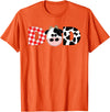 Funny Cow Mom And Dad Birthday Family Tees Dad of The Birthday for Boy Cow Farm 1st Birthday Cow Daddy T-Shirt - Orange