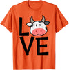 Kids Cow Design for Cow Lovers LOVE Cows Stuff | Cow Lover Stuff | Kids Cow T-Shirt - Orange