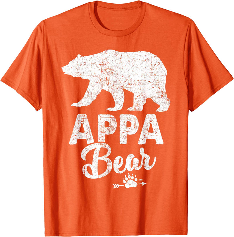 Appa Bear Fathers Day T-Shirt Funny Appa Bear Father's Day Shirt T-Shirt - Orange