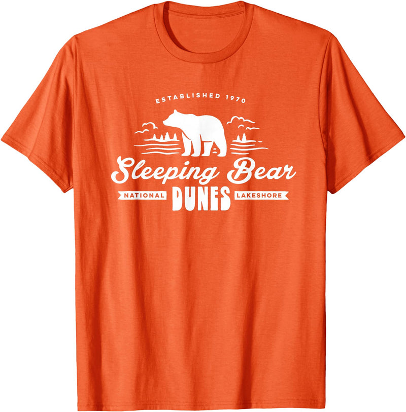 EHS Sleeping Bear Dunes Michigan National Park Souvenir T-Shirt - Orange